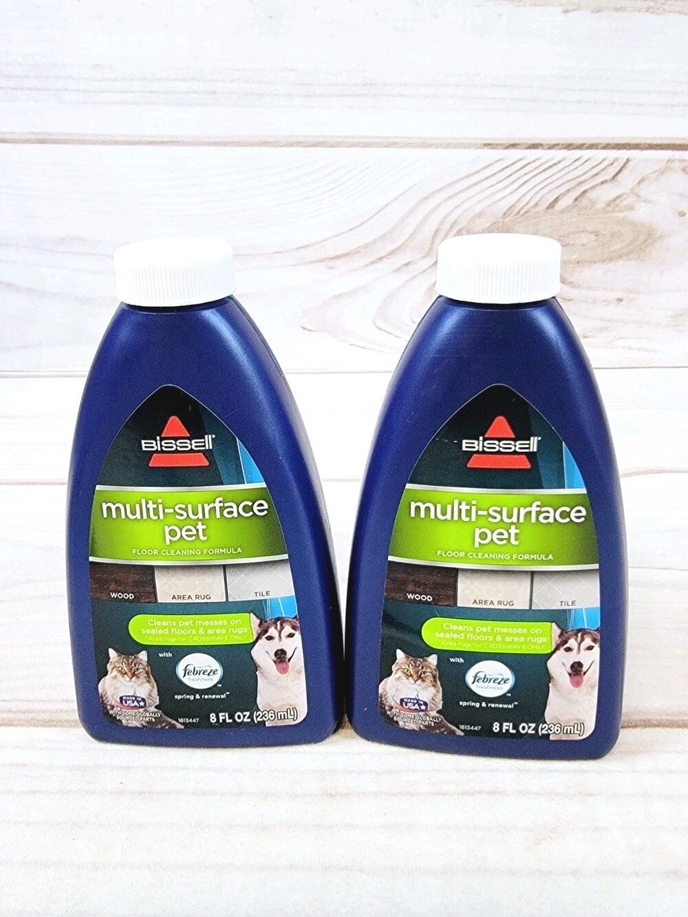 2 Bissell 8oz Multi-Surface Pet Formula For CrossWave & Spinwave Cleaner NEW